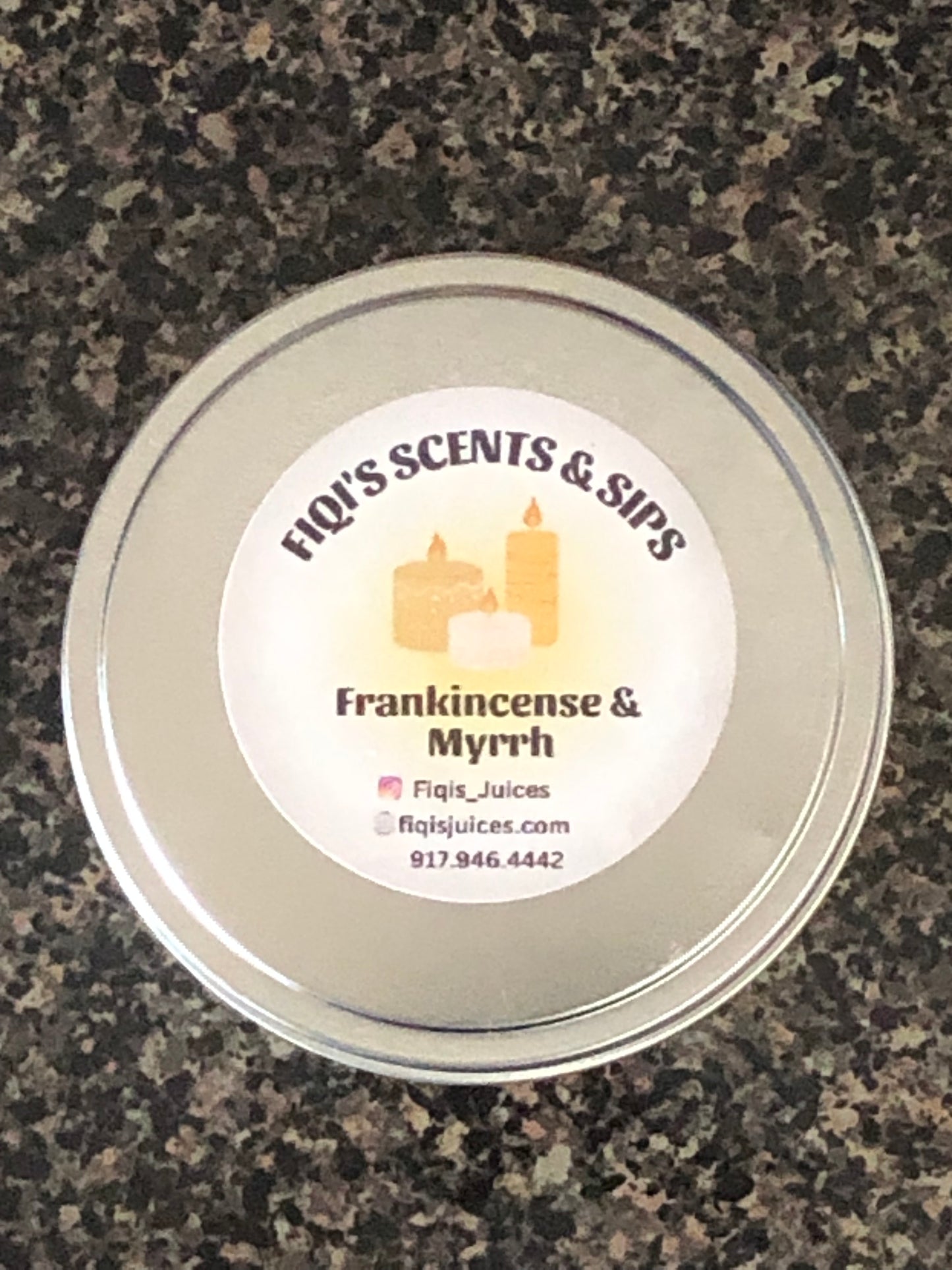 Frankincense & myrrh scented candles 8oz