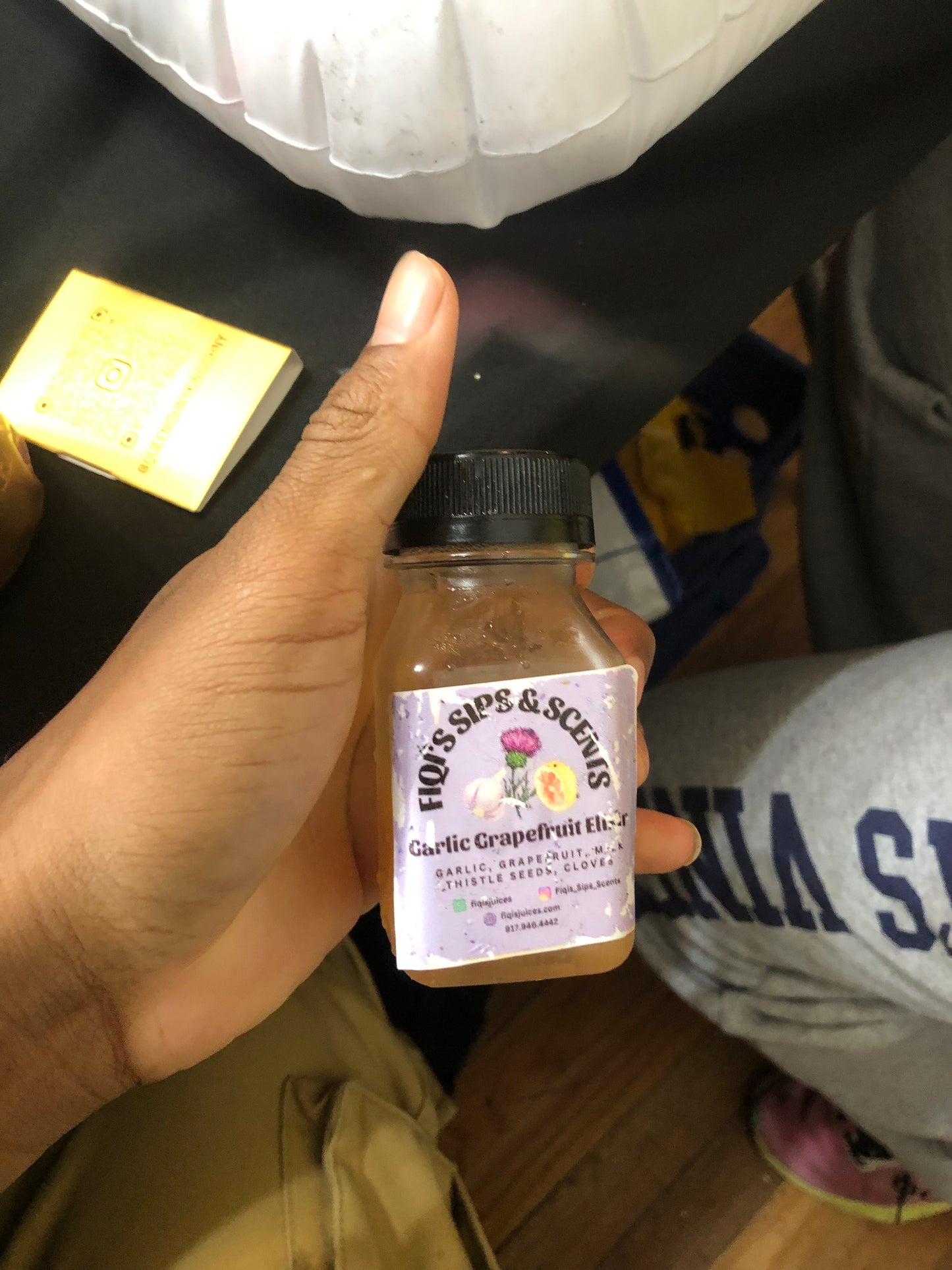 Garlic grapefruit elixir