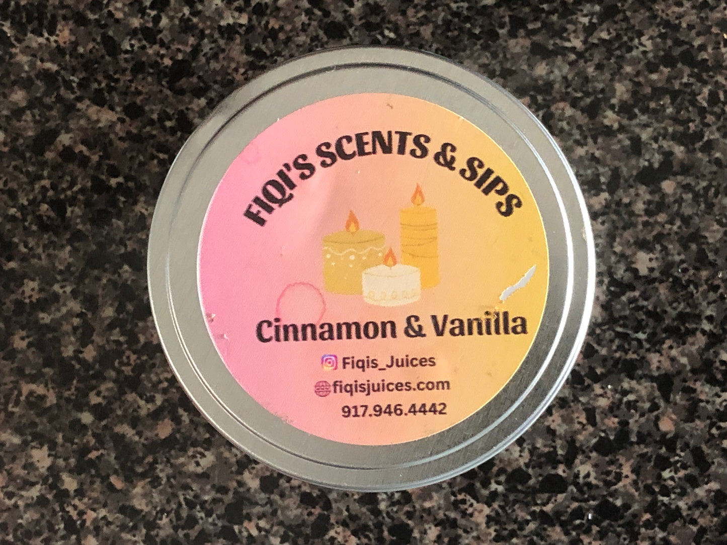 Cinnamon & vanilla scented candles 8oz